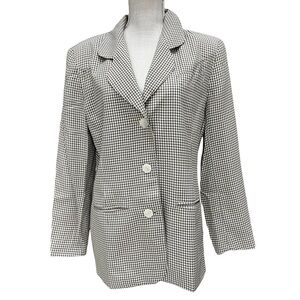 Vintage Express Compagnie Internationale Tan Checkered Buffalo Plaid Blazer